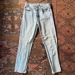 levis wedgie straight light wash jeans size 27